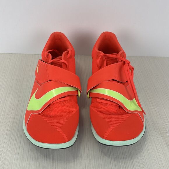 Nike Zoom Rival Bright Crimson Lime Blast Track Spikes Men's Size 13 DR2756-600 - Picture 2 of 9